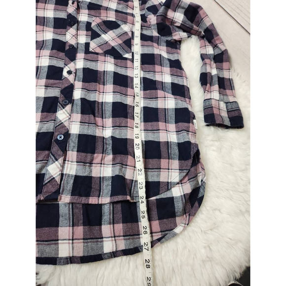 Orvis Womens Button Up Shirt Black Plaid‎ Long Sleeve Collar Stretch Pockets L - Picture 4 of 6